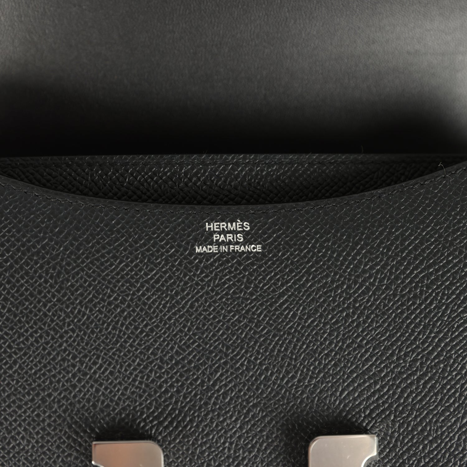 Hermes Constance 18 Black Epsom Palladium Hardware