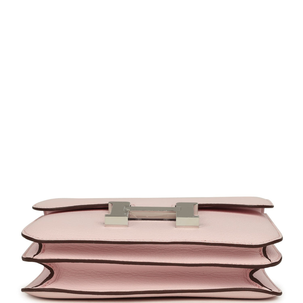 Hermes Constance 18 Rose Darling Chevre Mysore Palladium Hardware