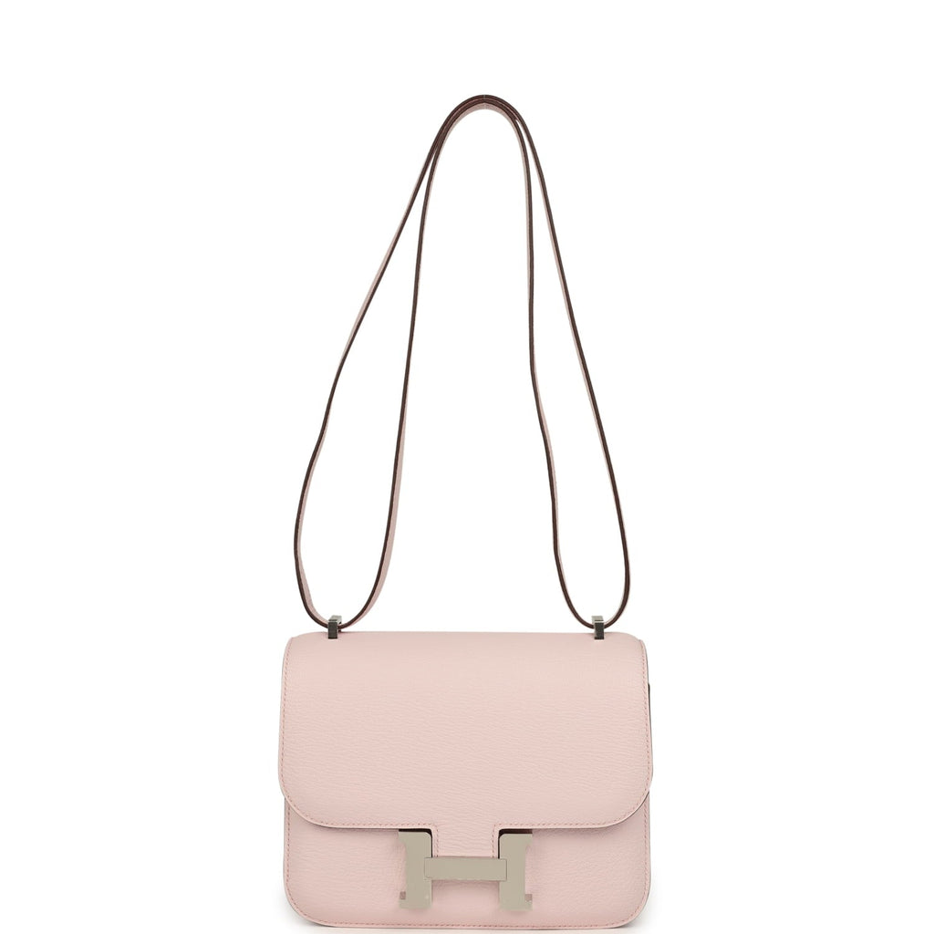 Hermes Constance 18 Rose Darling Chevre Mysore Palladium Hardware