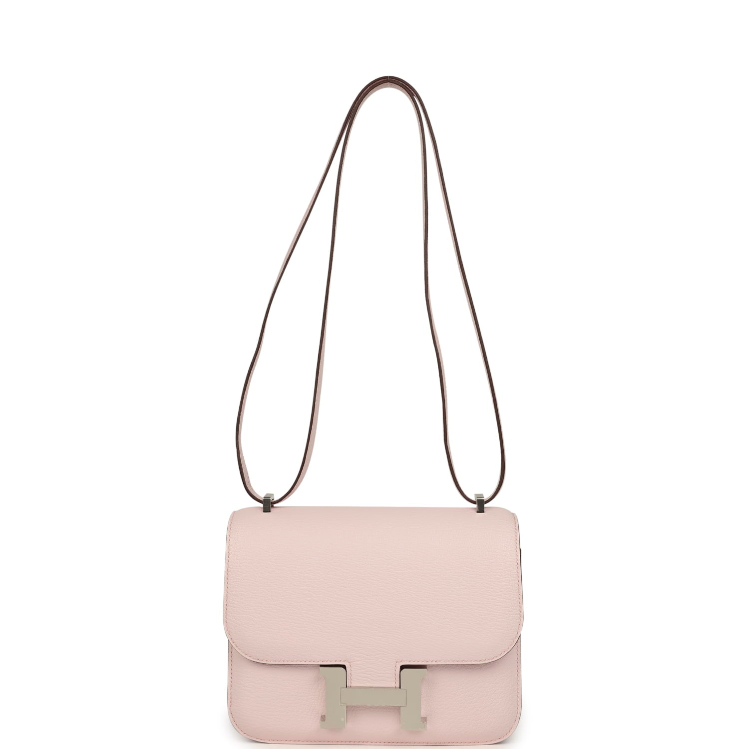 Hermes Constance 18 Rose Darling Chevre Mysore Palladium Hardware