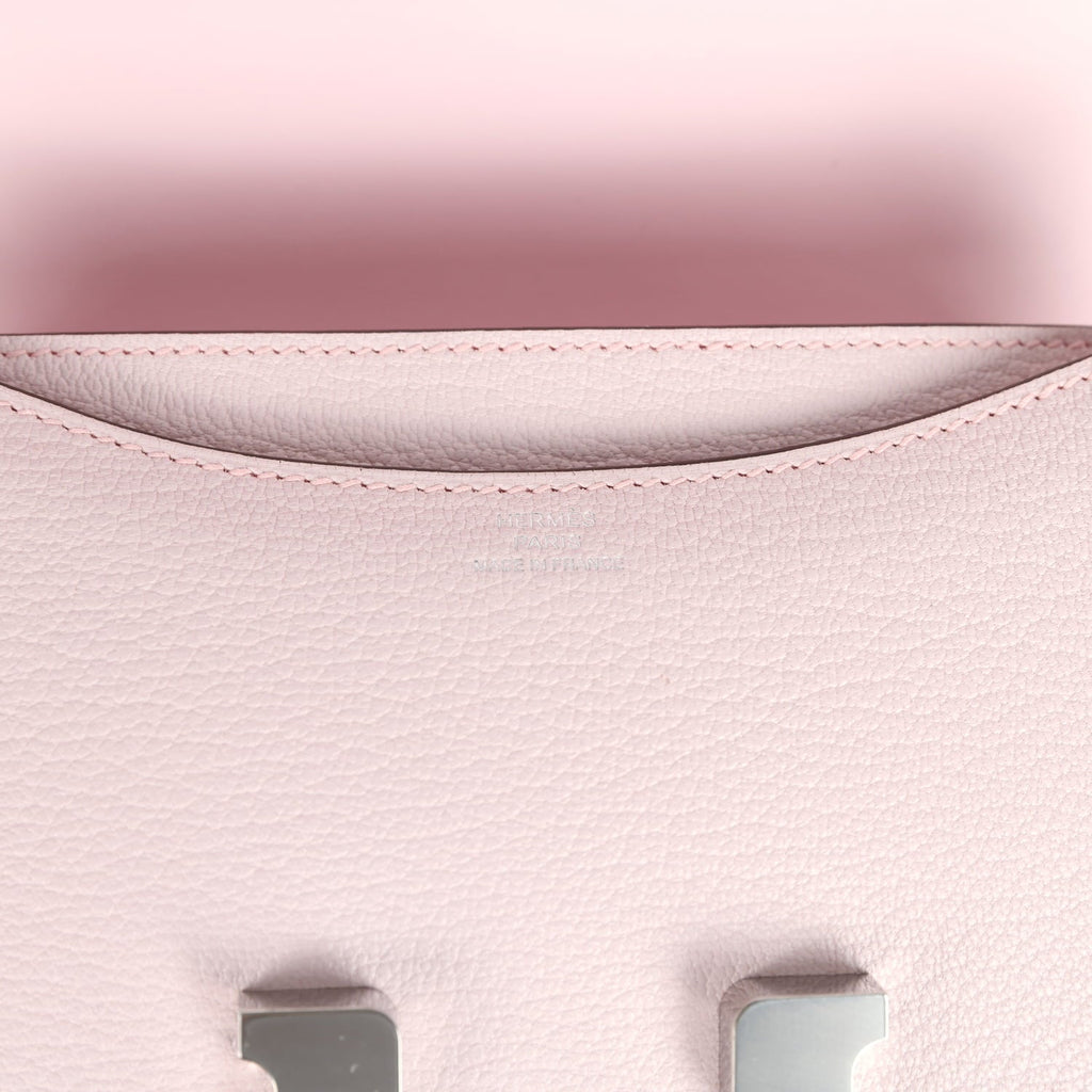 Hermes Constance 18 Rose Darling Chevre Mysore Palladium Hardware