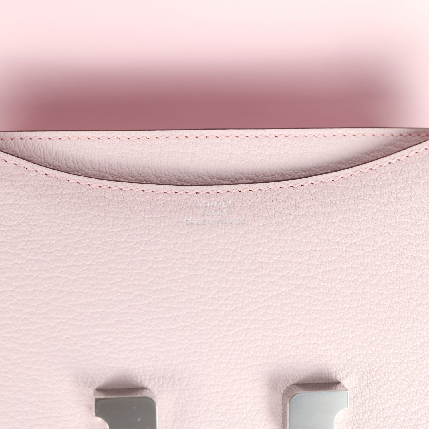 Hermes Constance 18 Rose Darling Chevre Mysore Palladium Hardware
