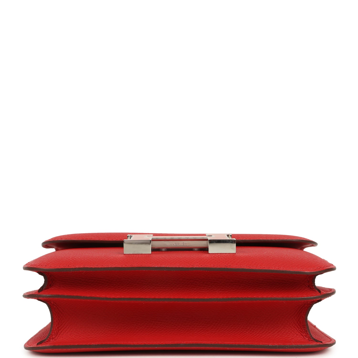 Hermes Constance 18 Rouge Radieux Epsom Lacquered Palladium Hardware