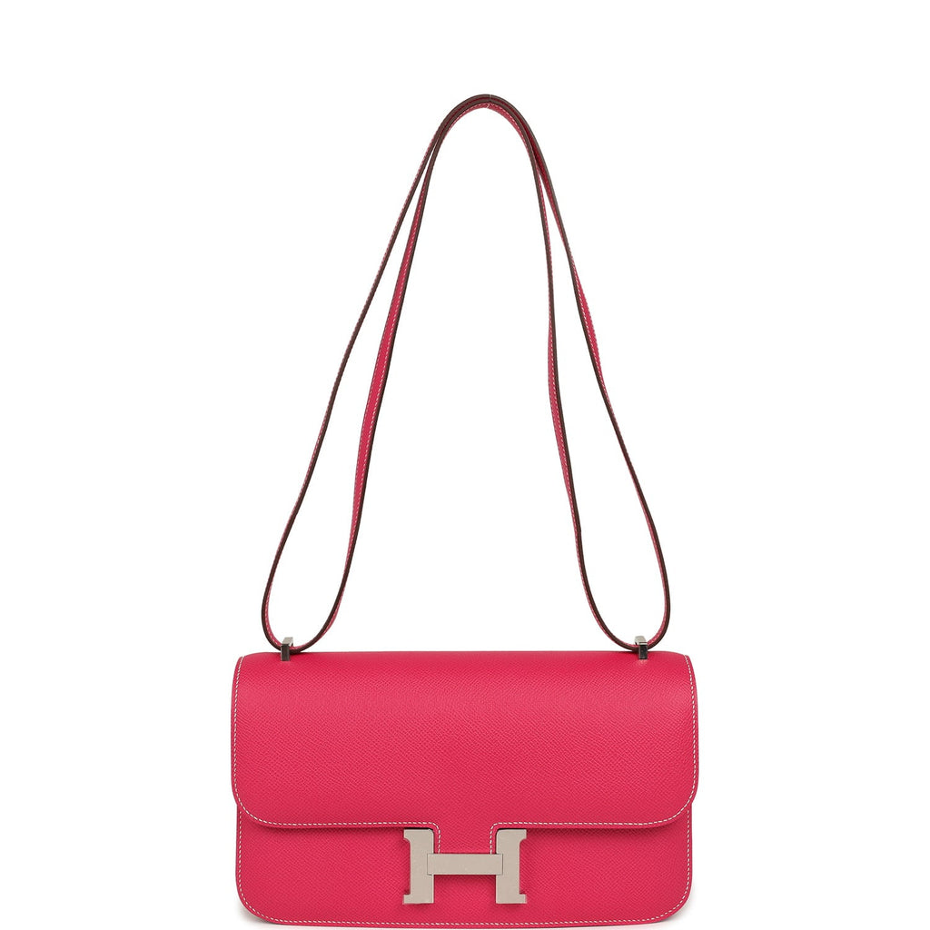 Hermes Constance Elan Rose Tyrien Epsom Palldium Hardware