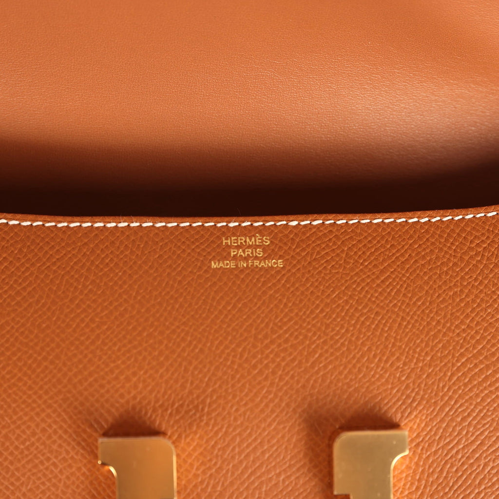Hermes Constance Elan Gold Epsom Gold Hardware