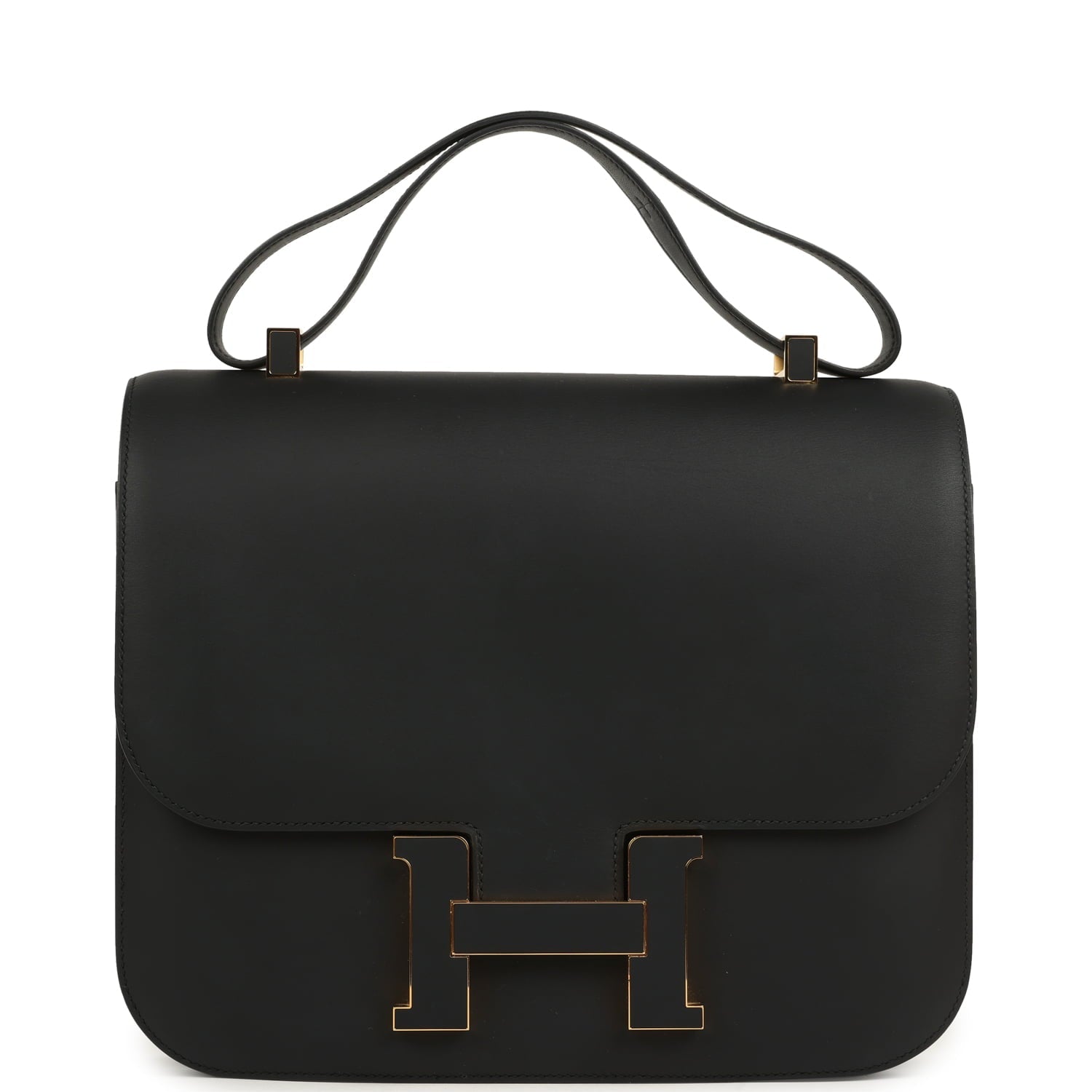 New Hermes Constance Cartable 29 Black Sombrero Gold Hardware