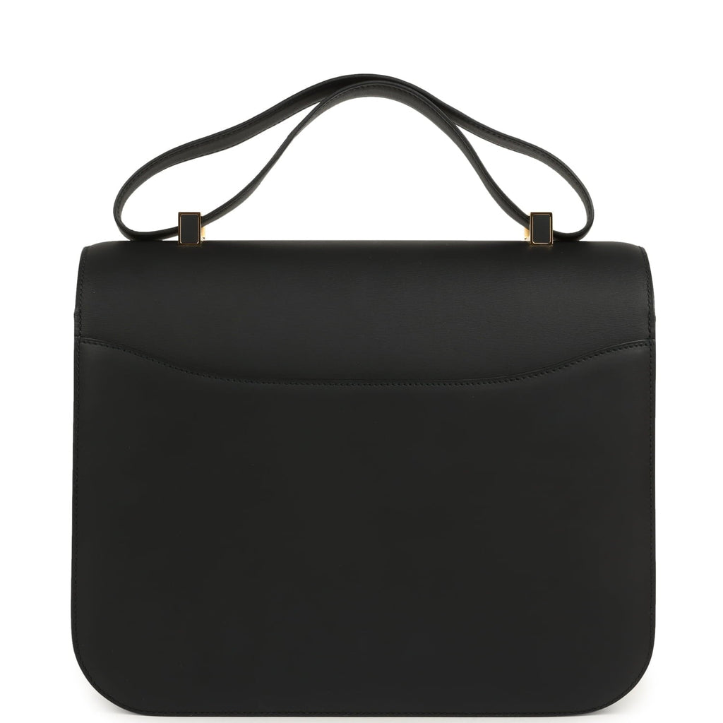 New Hermes Constance Cartable 29 Black Sombrero Gold Hardware
