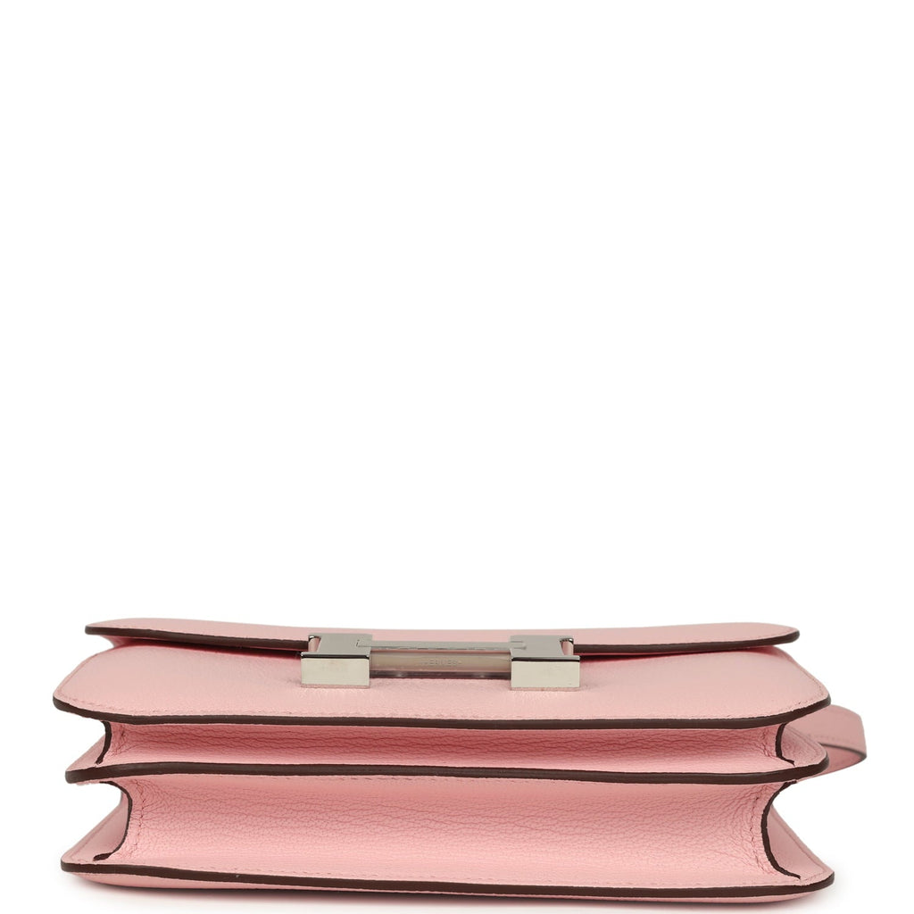 Hermes Constance 18 Rose Sakura Chevre Mysore Palladium Hardware