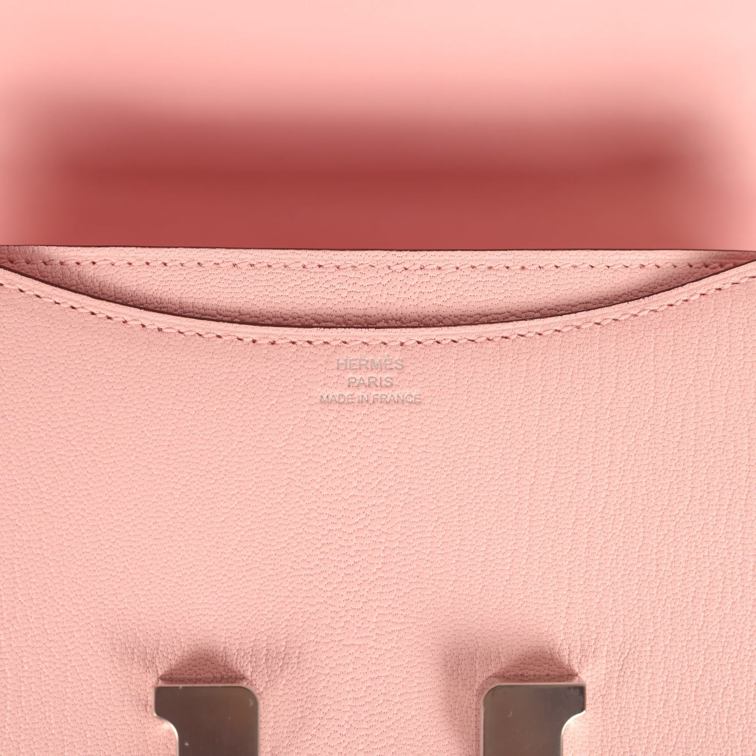 Hermes Constance 18 Rose Sakura Chevre Mysore Palladium Hardware
