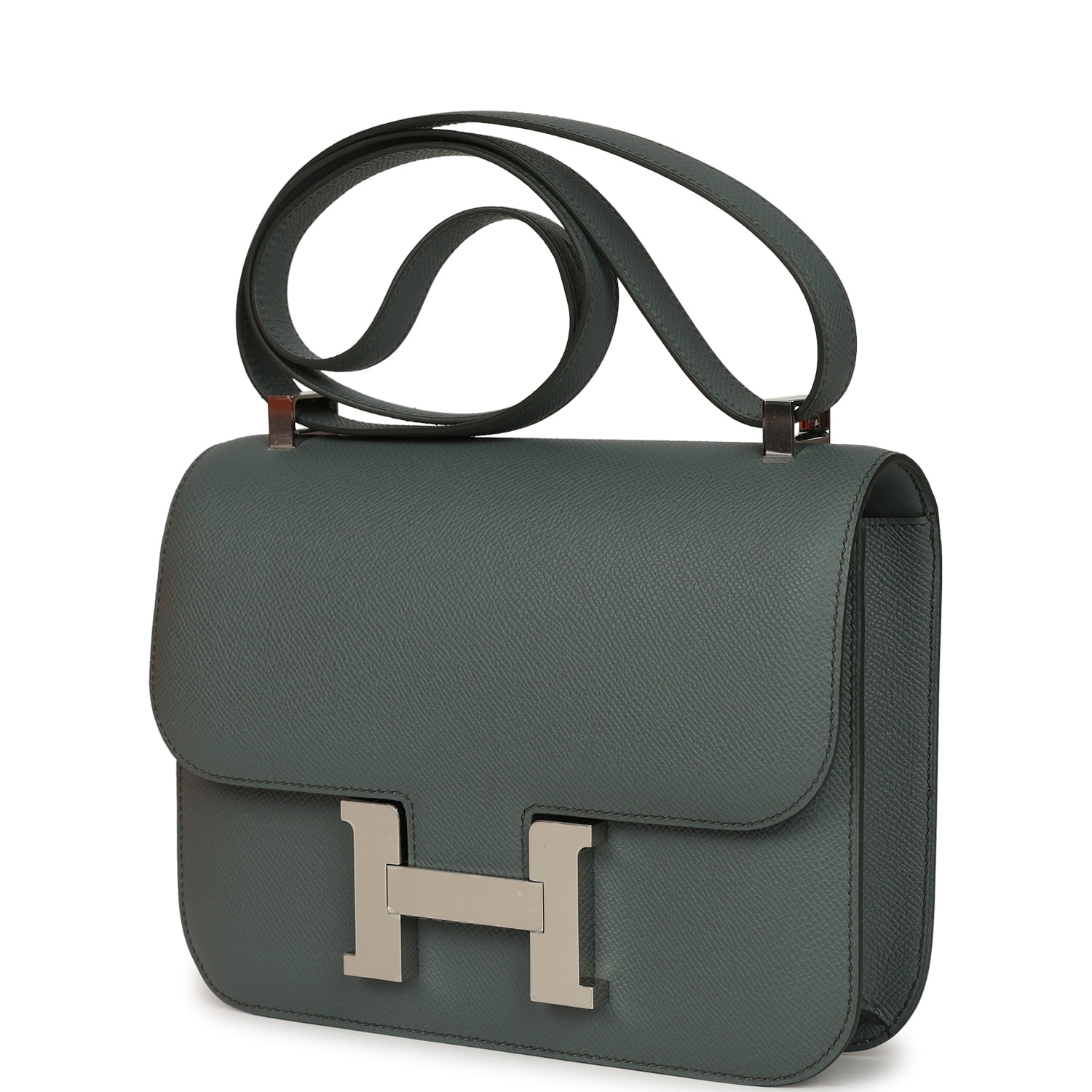 Hermes Constance 1-24 Vert Amande Epsom Palladium Hardware