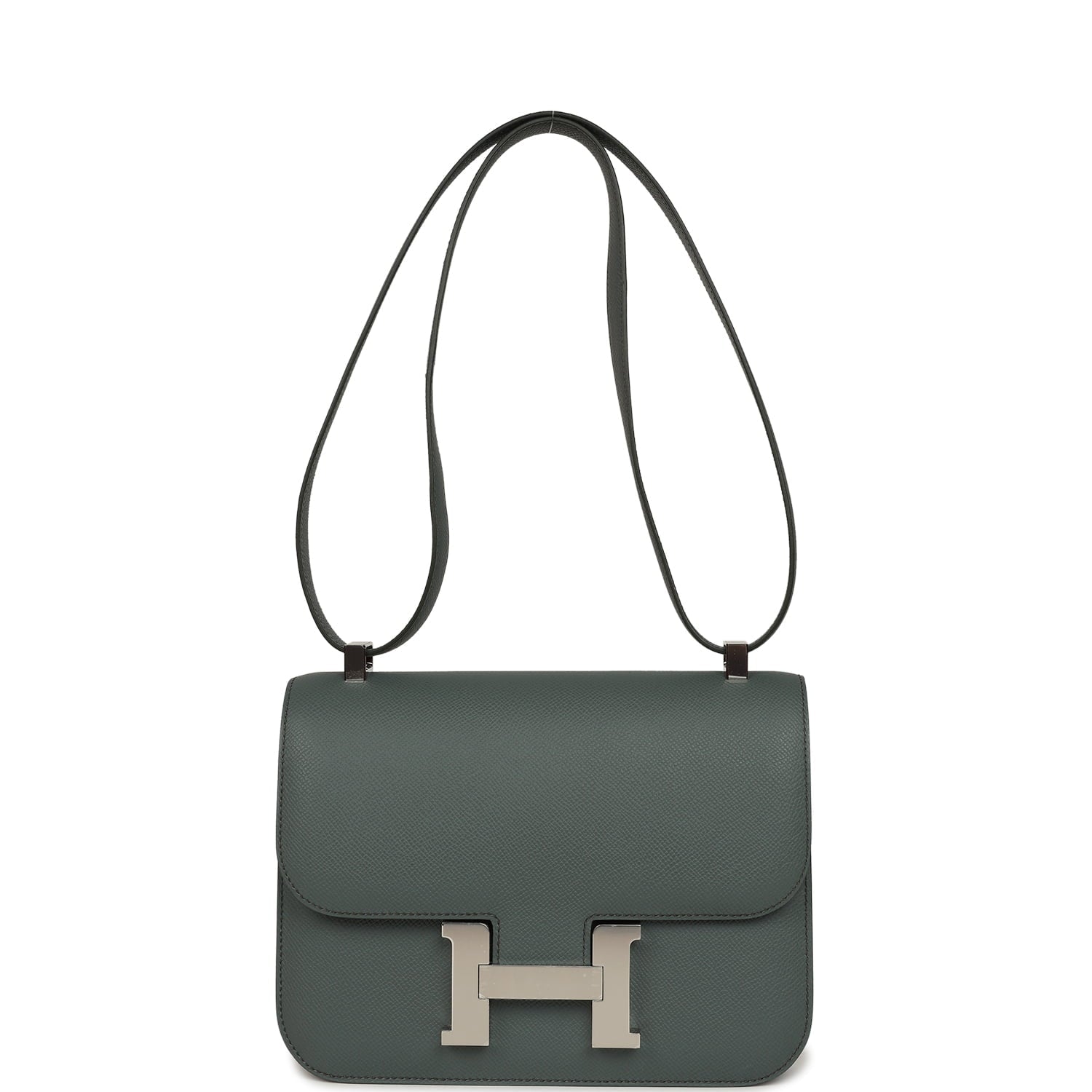 Hermes Constance 1-24 Vert Amande Epsom Palladium Hardware