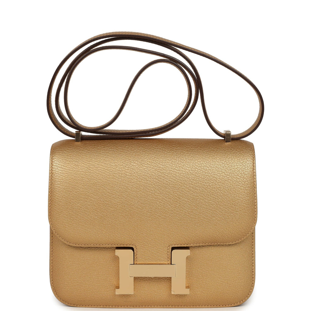 Hermes Constance 18 Dore Chevre Chamkilight Permabrass Hardware