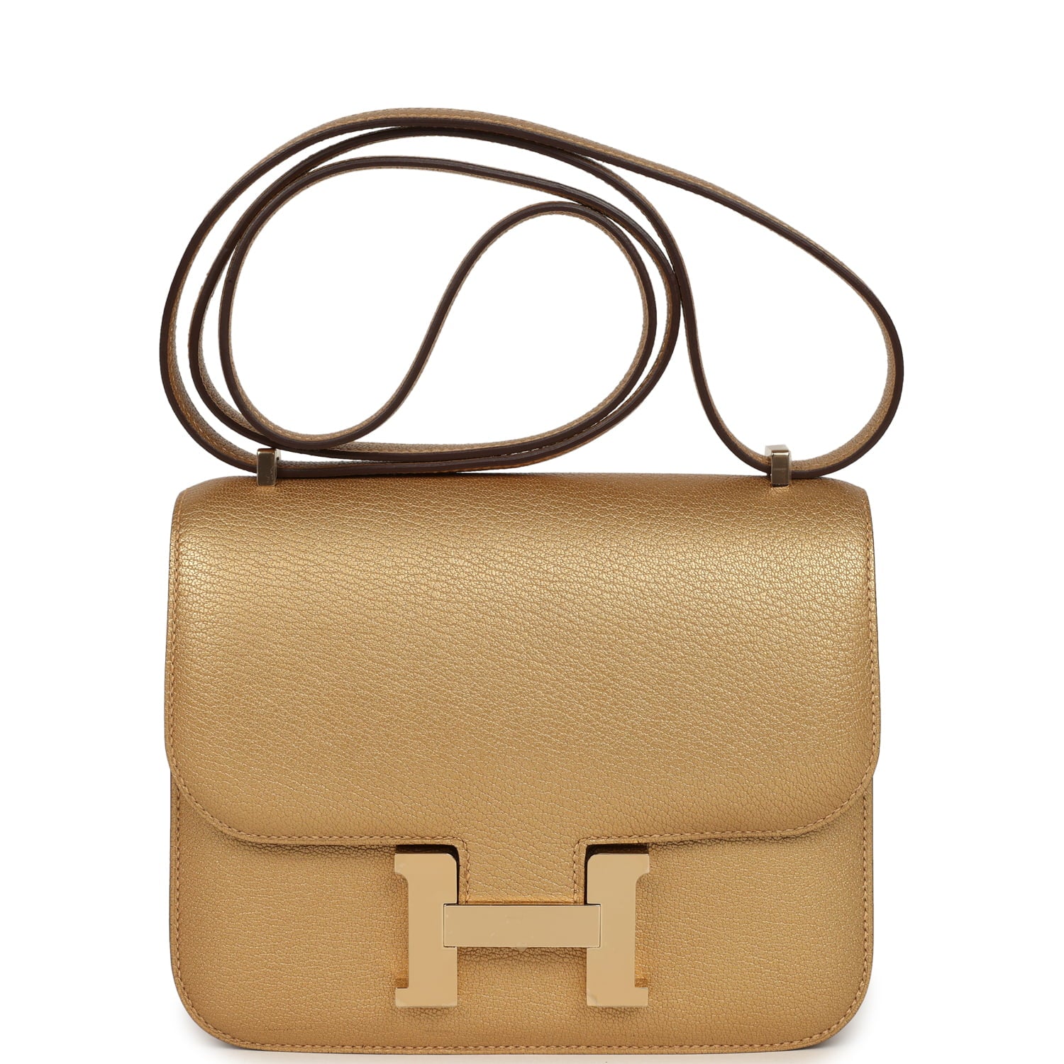Hermes Constance 18 Dore Chevre Chamkilight Permabrass Hardware