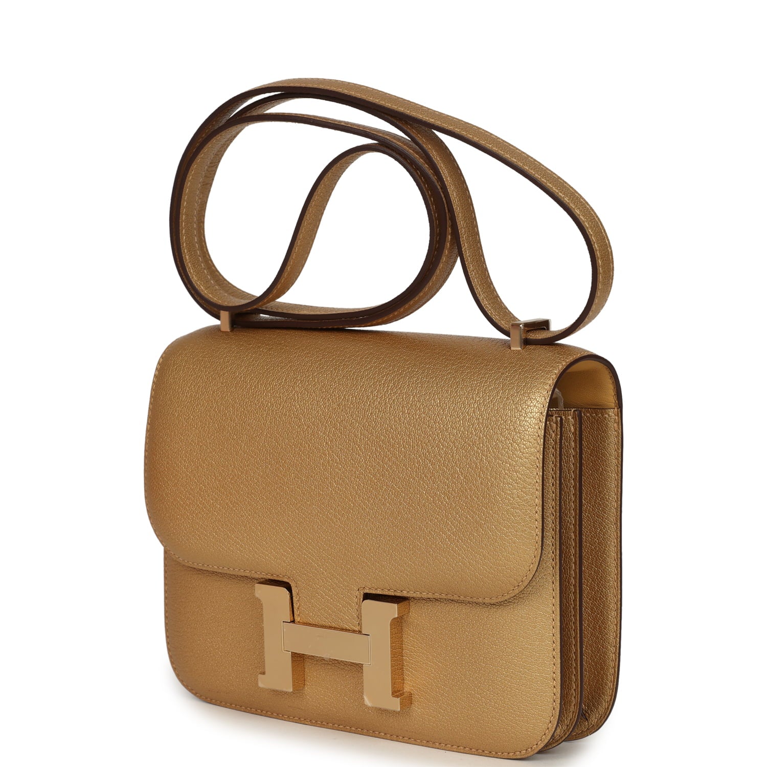 Hermes Constance 18 Dore Chevre Chamkilight Permabrass Hardware