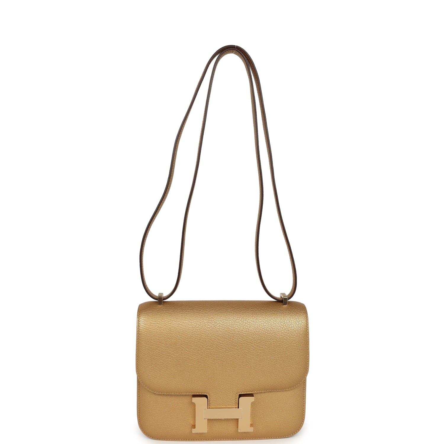 Hermes Constance 18 Dore Chevre Chamkilight Permabrass Hardware