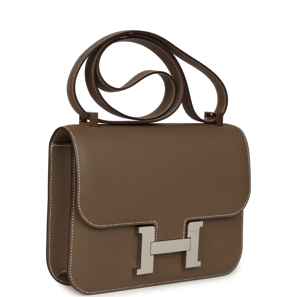 Hermes Constance 1-24 Etoupe Epsom Palladium Hardware