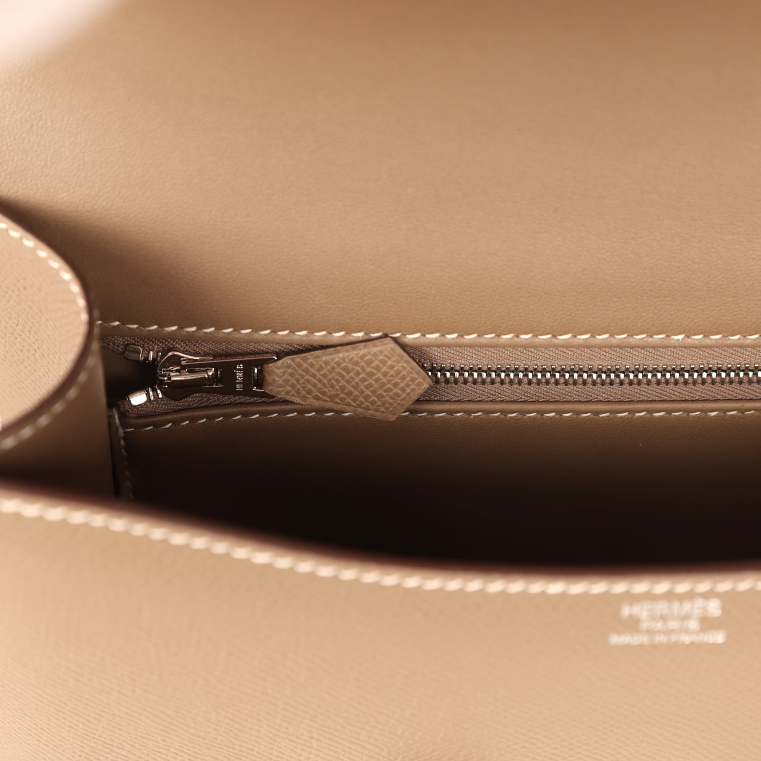 Hermes Constance 1-24 Etoupe Epsom Palladium Hardware