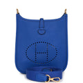 Hermes Evelyne TPM Bleu Electric Clemence Gold Hardware