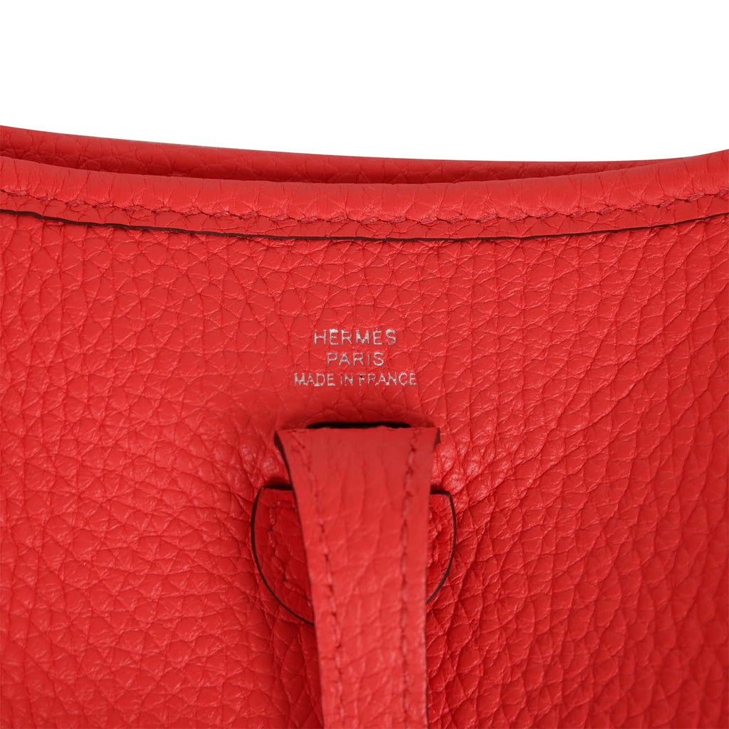 Hermes Evelyne TPM Rose Texas Clemence Palladium Hardware