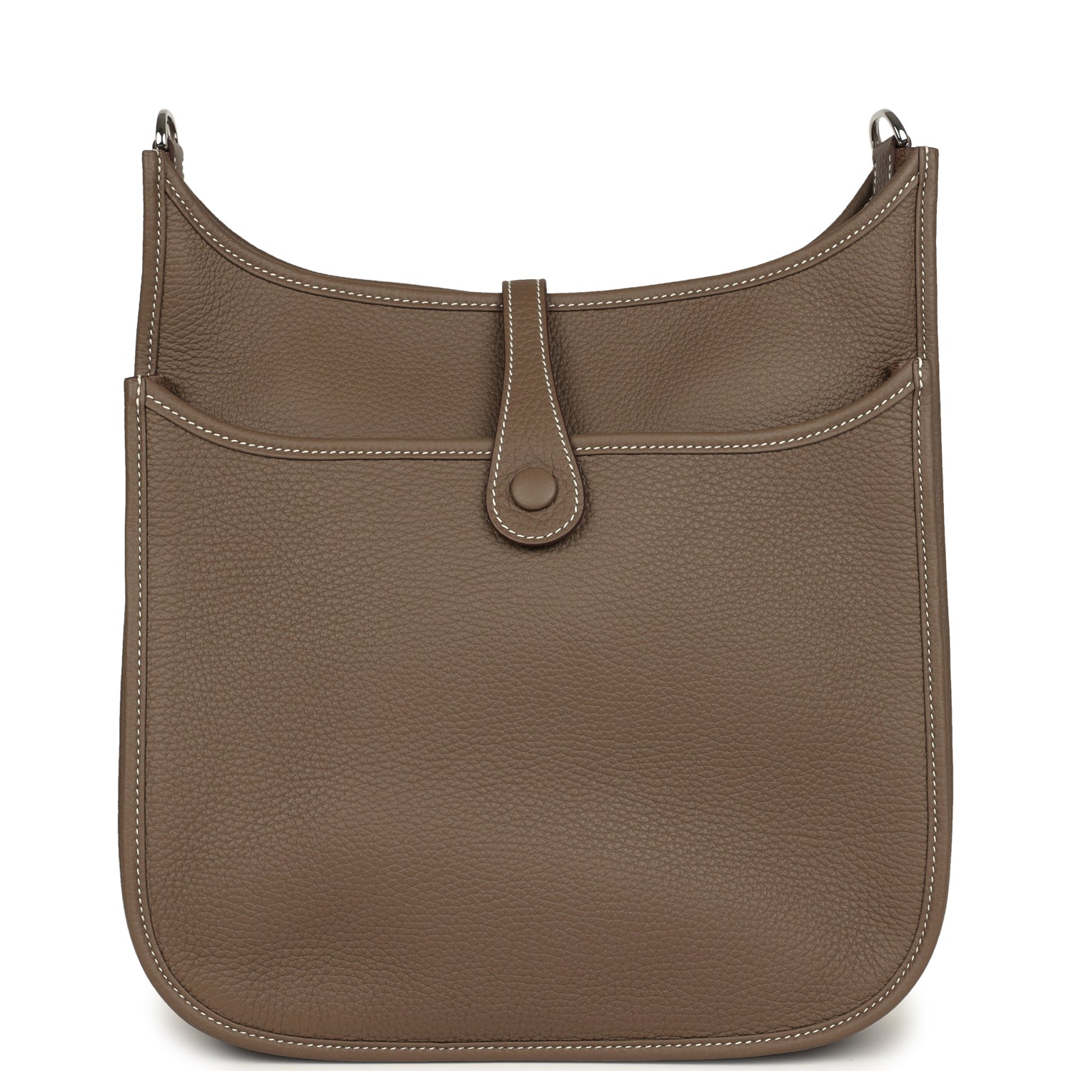 Hermes Evelyne III PM Etoupe Clemence Palladium Hardware