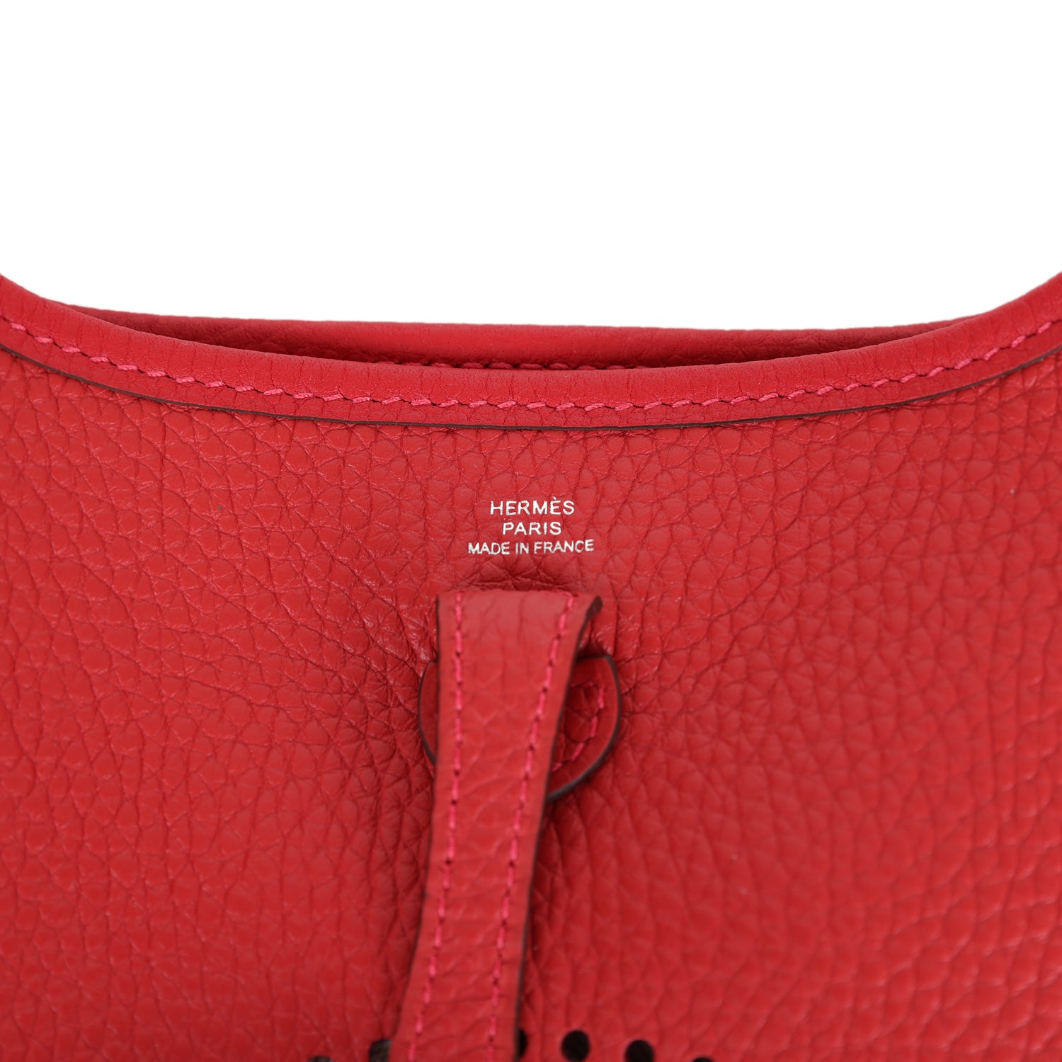 Hermes Evelyne TPM Vermillion Clemence Palladium Hardware