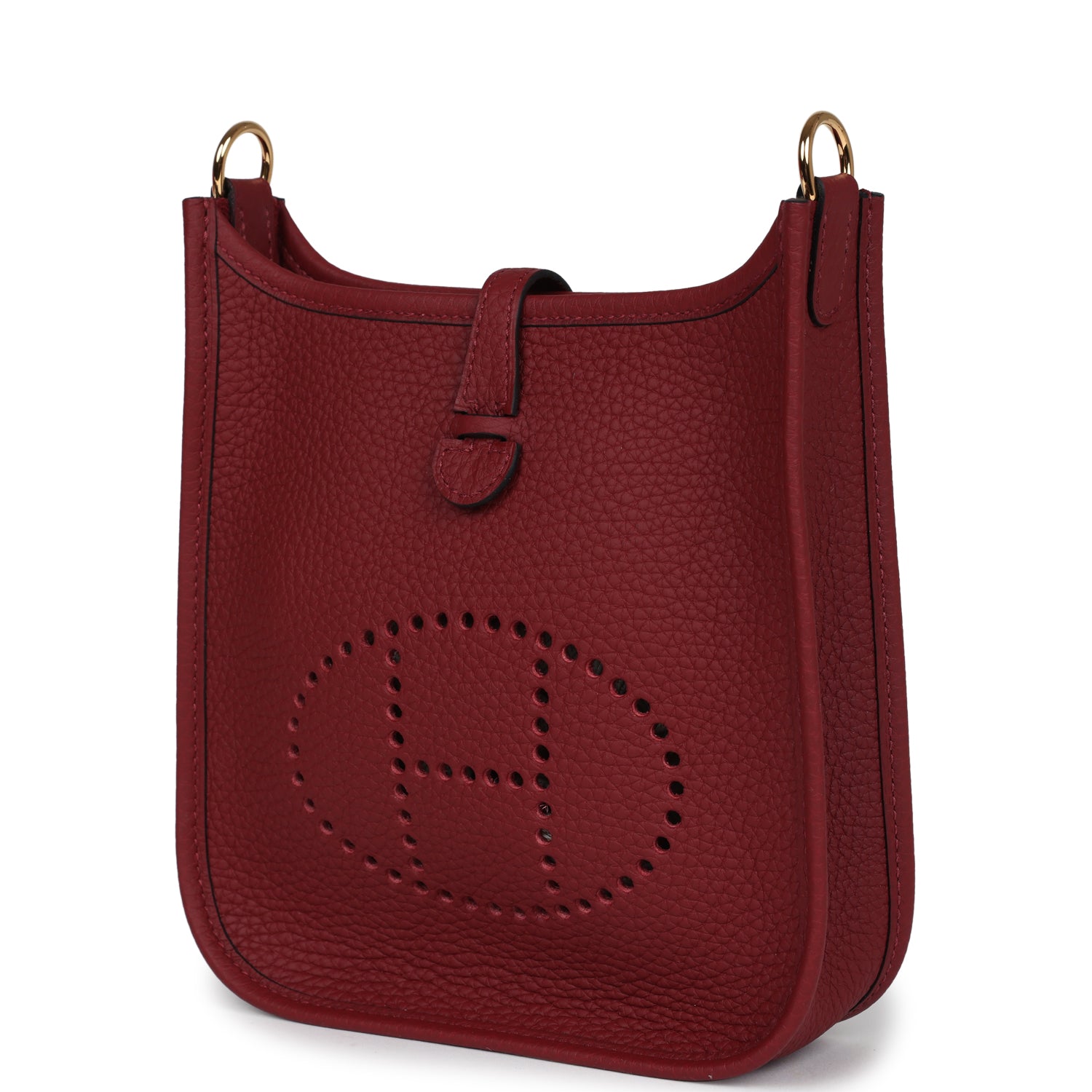 Hermes Evelyne TPM Rouge H Clemence Gold Hardware