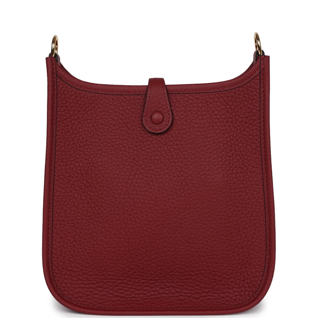 Hermes Evelyne TPM Rouge H Clemence Gold Hardware