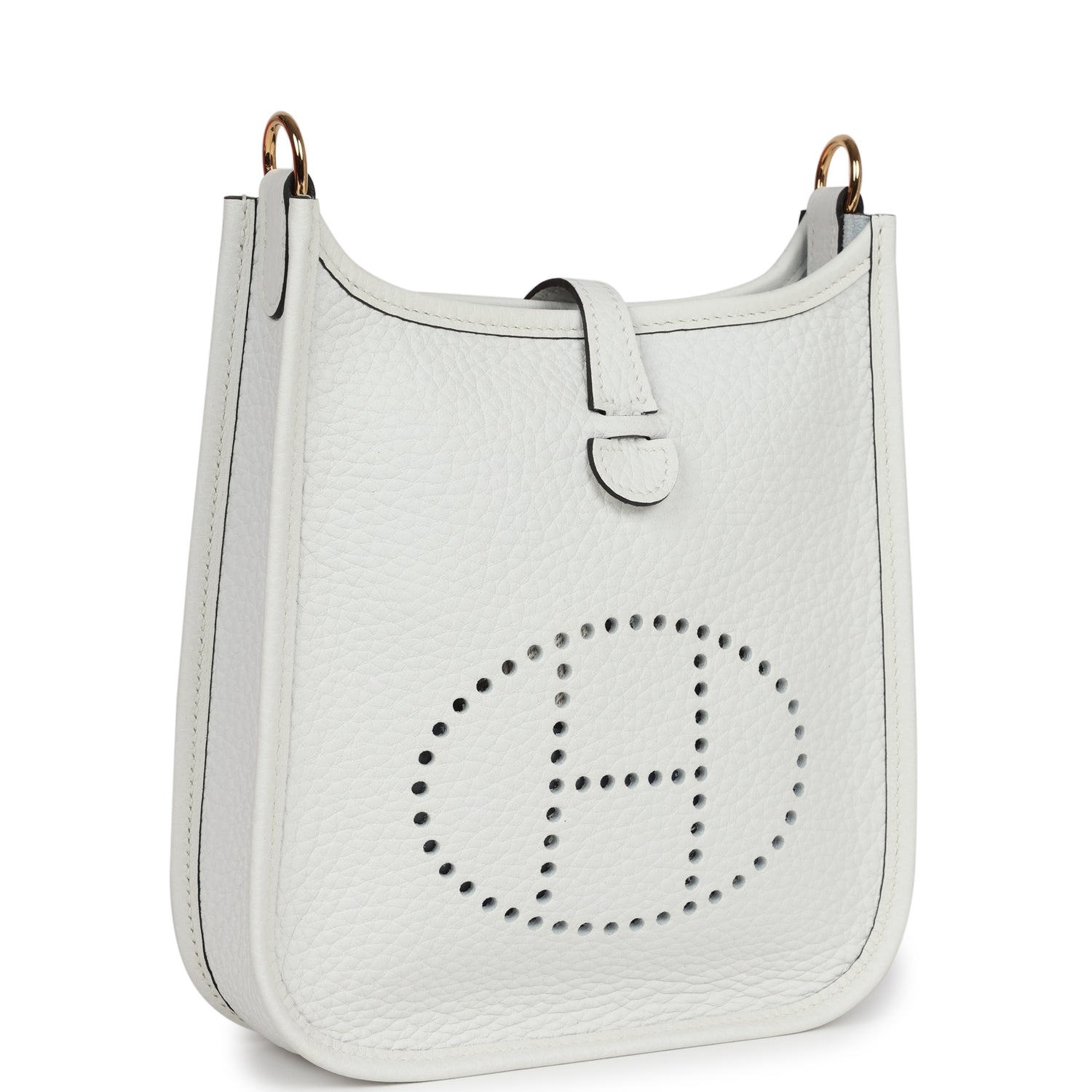 Hermes Evelyne TPM New White Clemence Gold Hardware