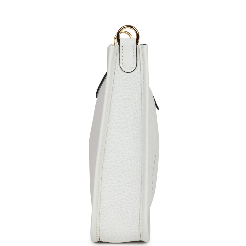 Hermes Evelyne TPM New White Clemence Gold Hardware
