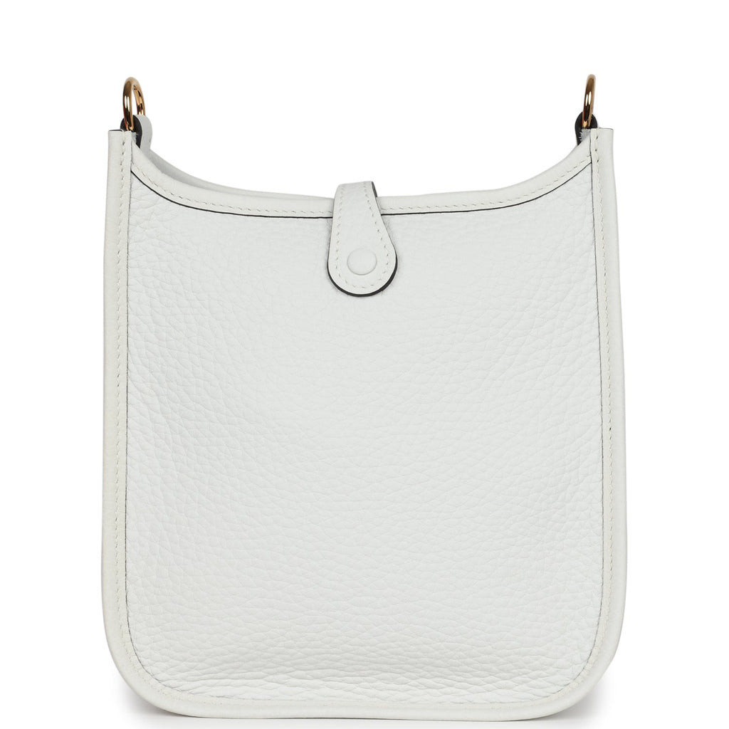 Hermes Evelyne TPM New White Clemence Gold Hardware