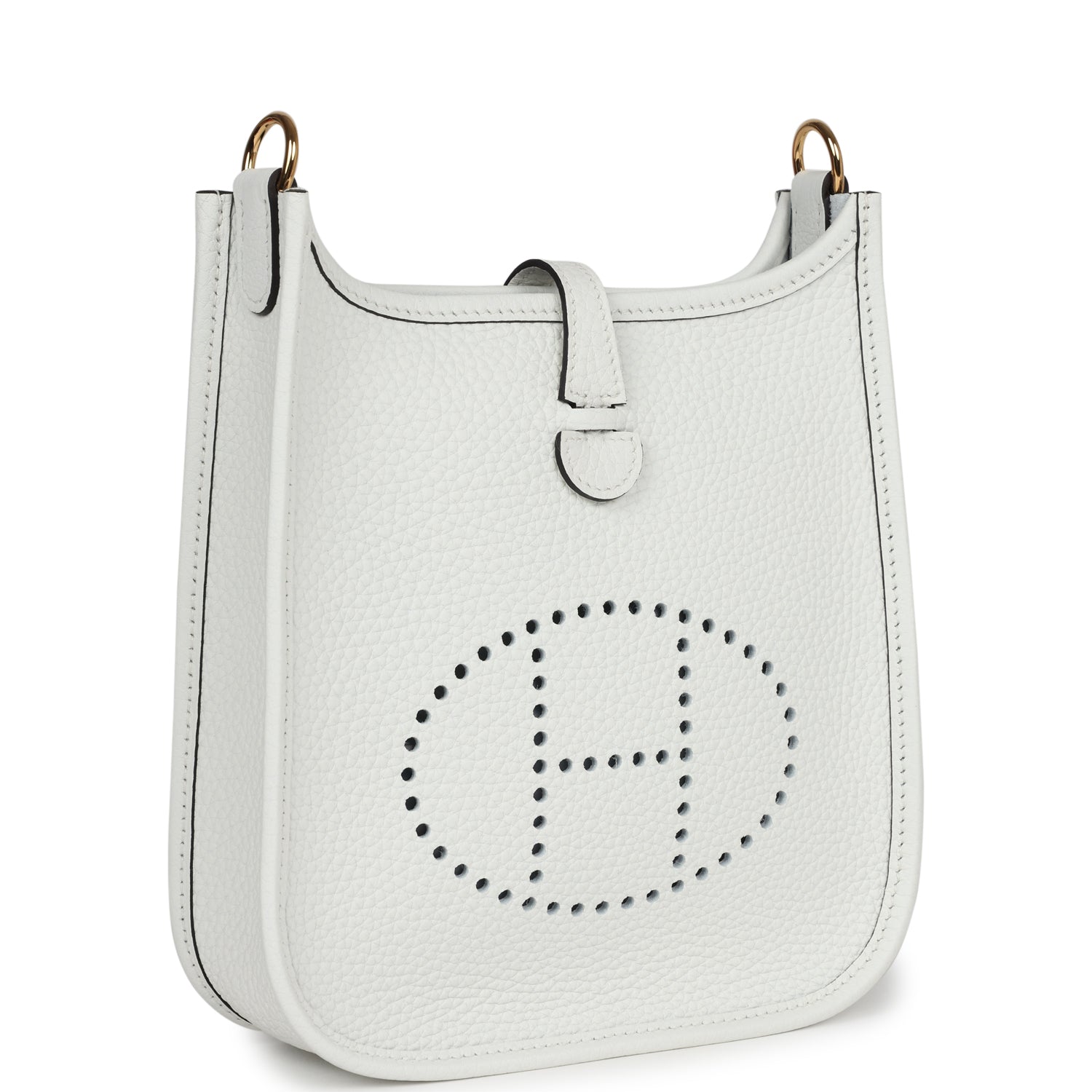 Hermes Evelyne TPM New White Clemence Gold Hardware