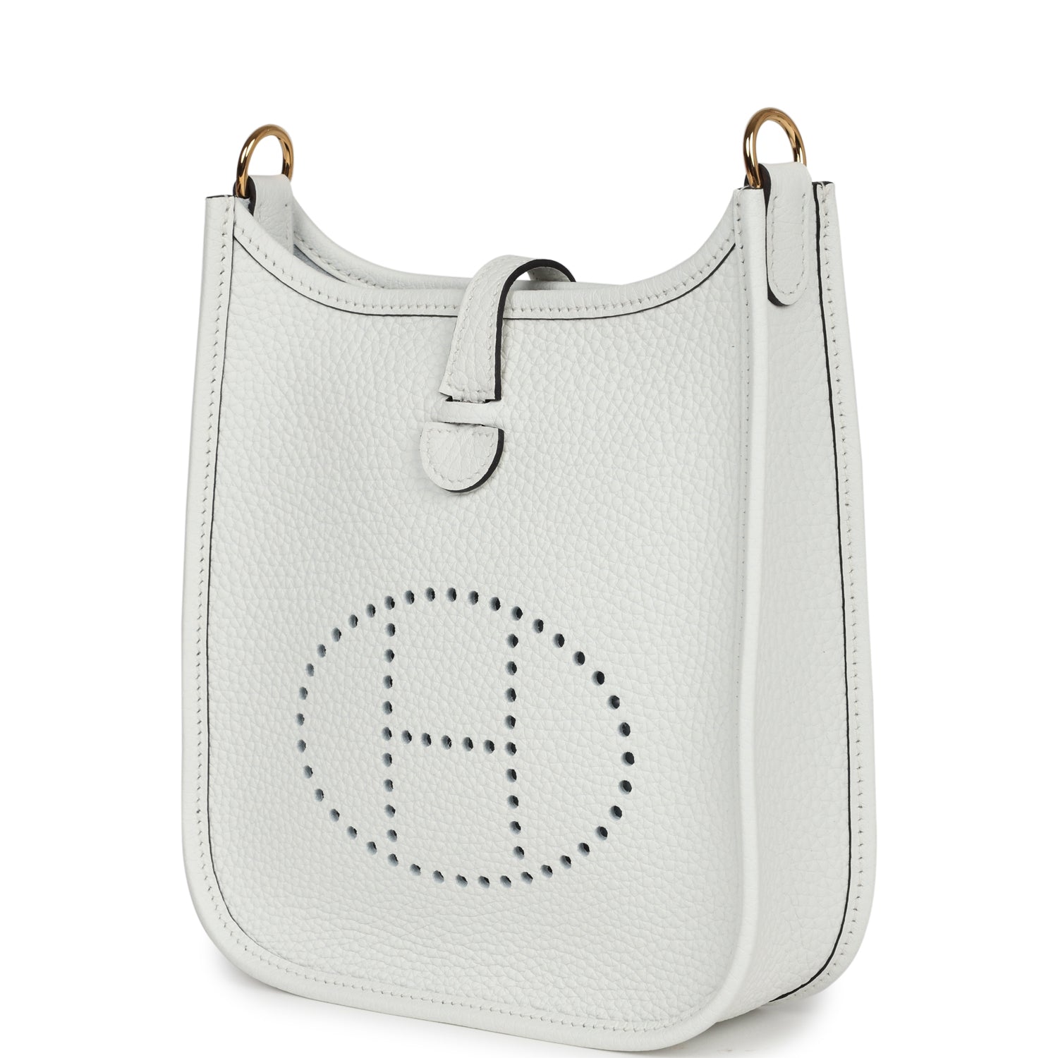 Hermes Evelyne TPM New White Clemence Gold Hardware