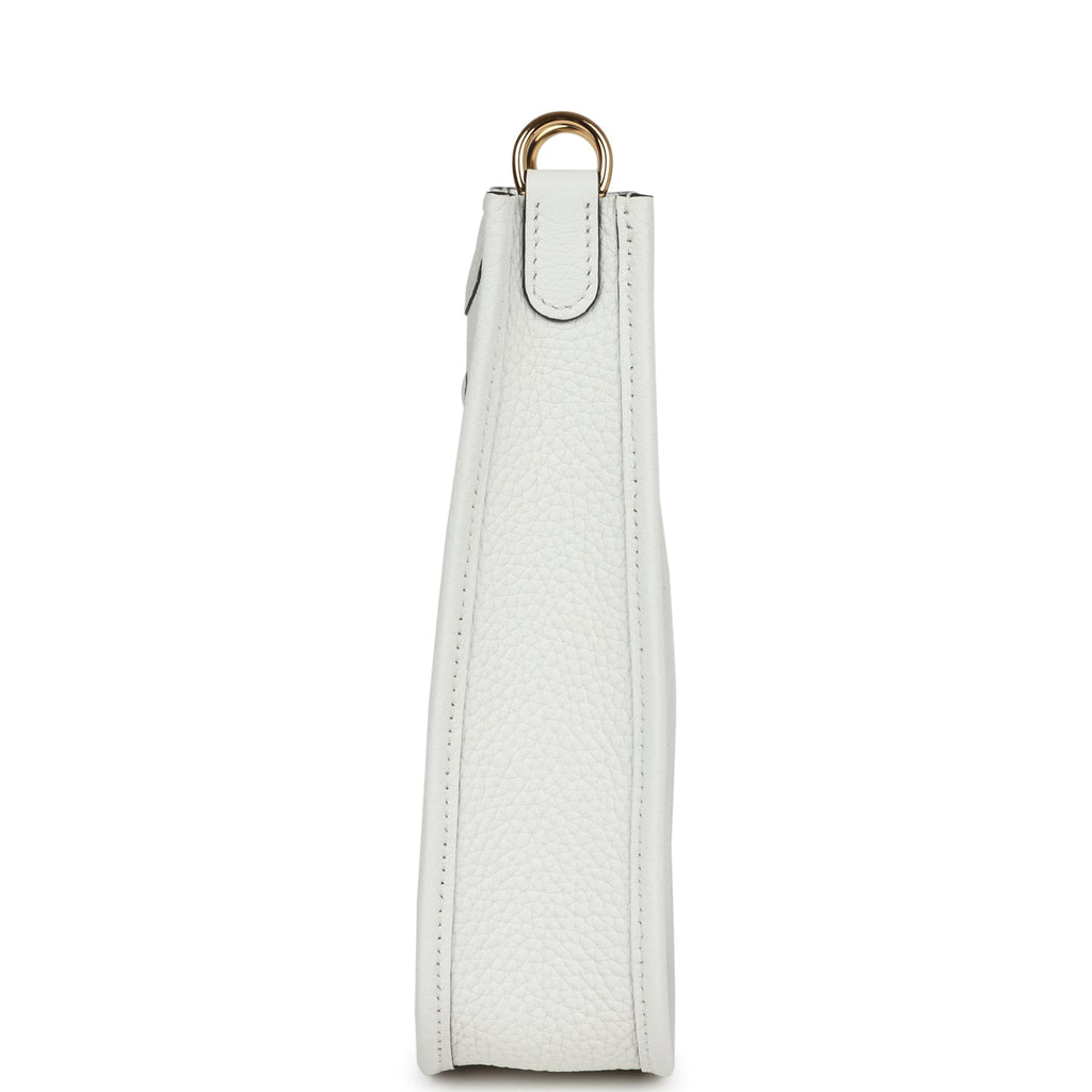 Hermes Evelyne TPM New White Clemence Gold Hardware