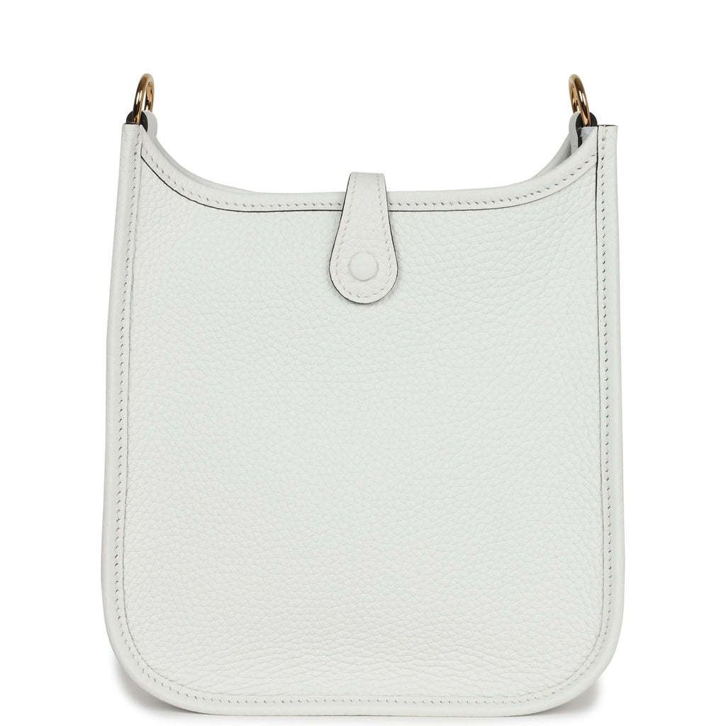 Hermes Evelyne TPM New White Clemence Gold Hardware