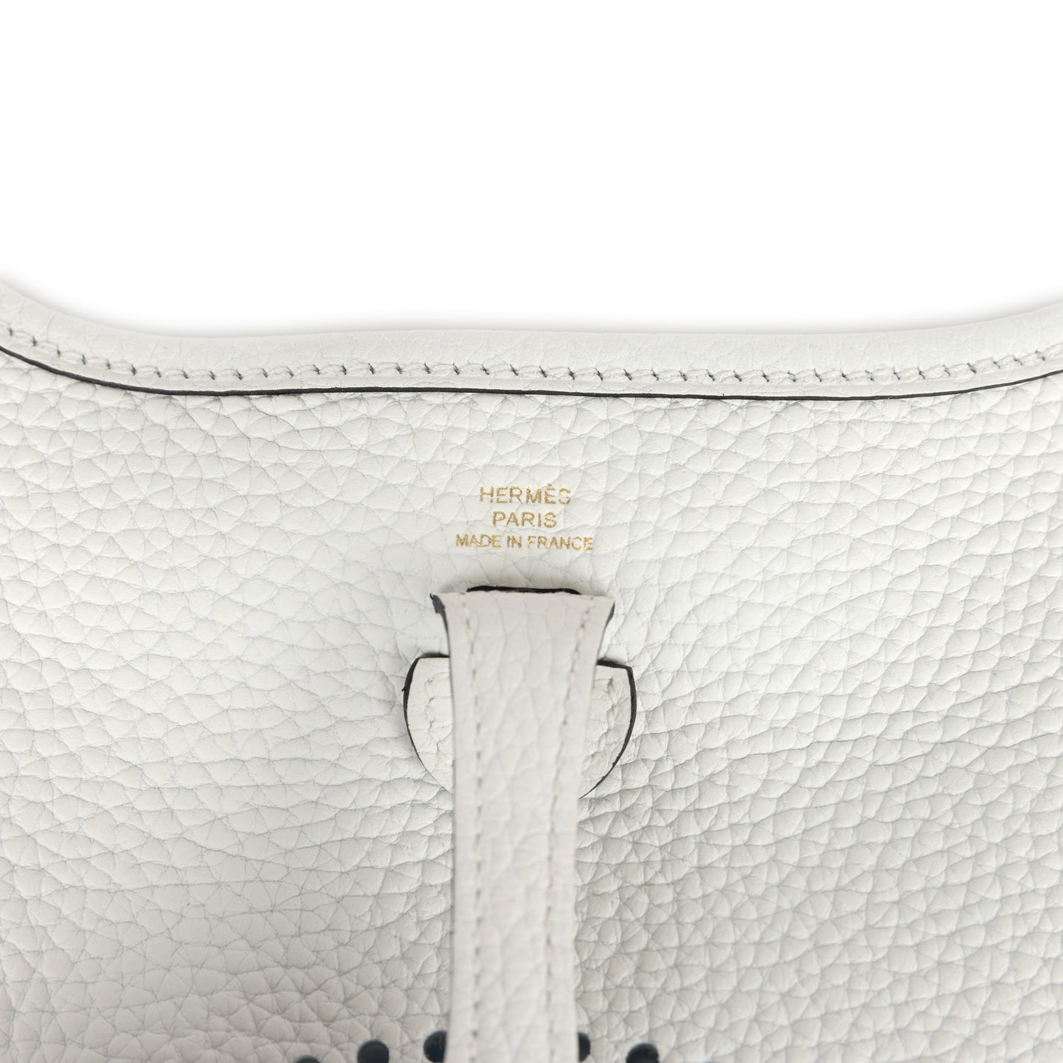 Hermes Evelyne TPM New White Clemence Gold Hardware