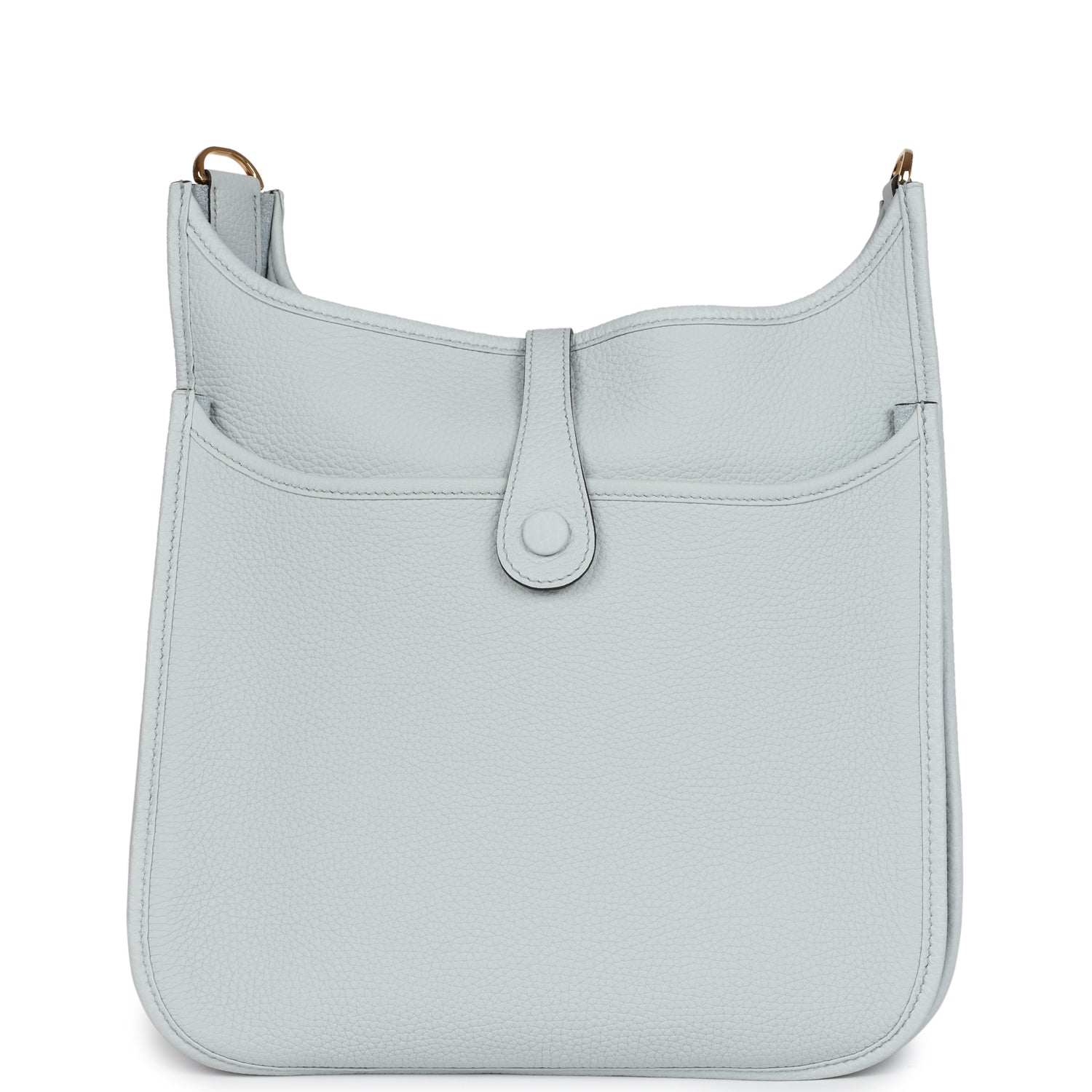 Hermes Evelyne III PM Bleu Pale Clemence Gold Hardware