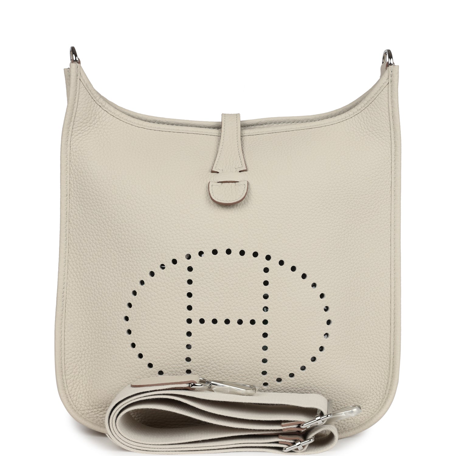Hermes Evelyne III PM Beton Clemence Palladium Hardware