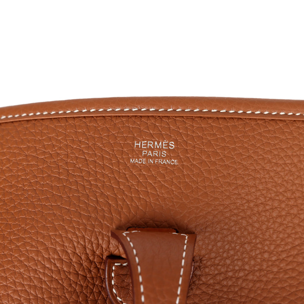 Hermes Evelyne III PM Gold Clemence Palladium Hardware