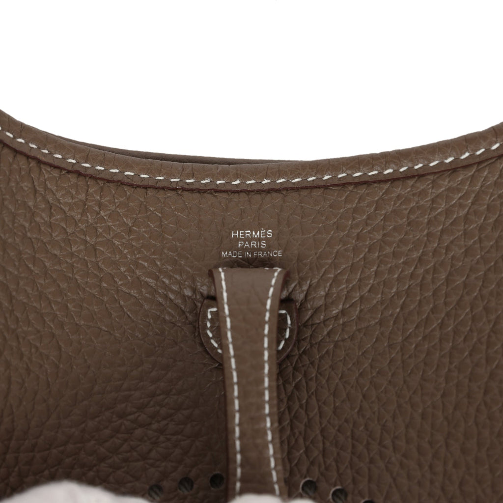 Hermes Evelyne TPM Etoupe Clemence Palladium Hardware