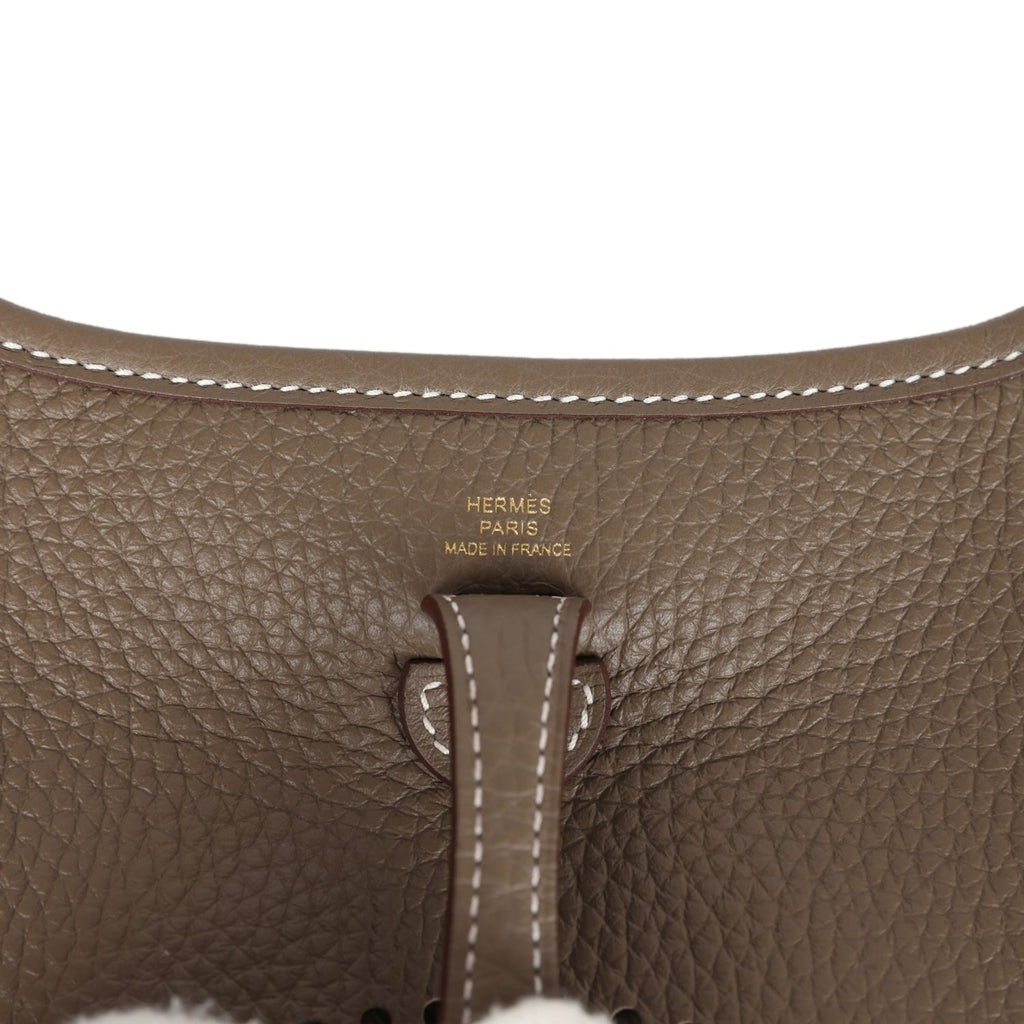 Hermes Evelyne TPM Etoupe Clemence Gold Hardware