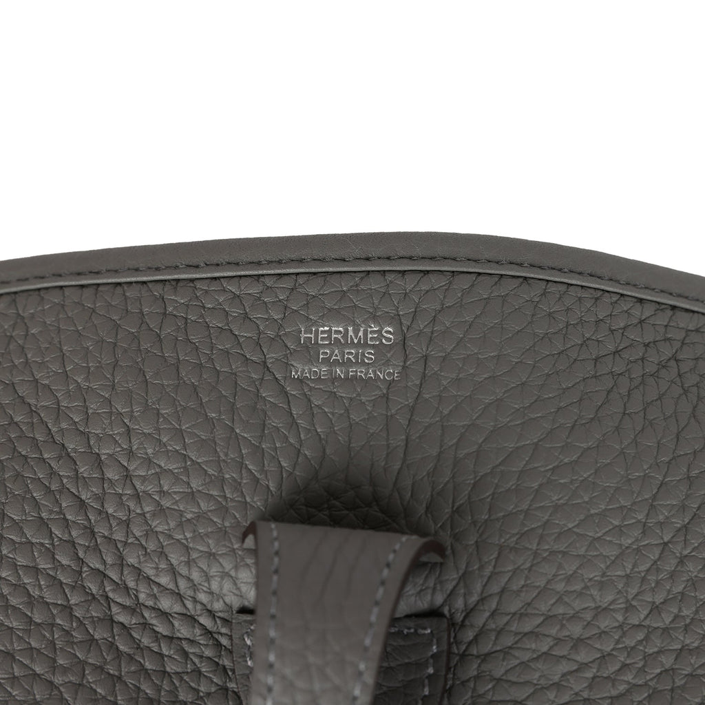 Hermes Evelyne III PM Gris Meyer Clemence Palladium Hardware