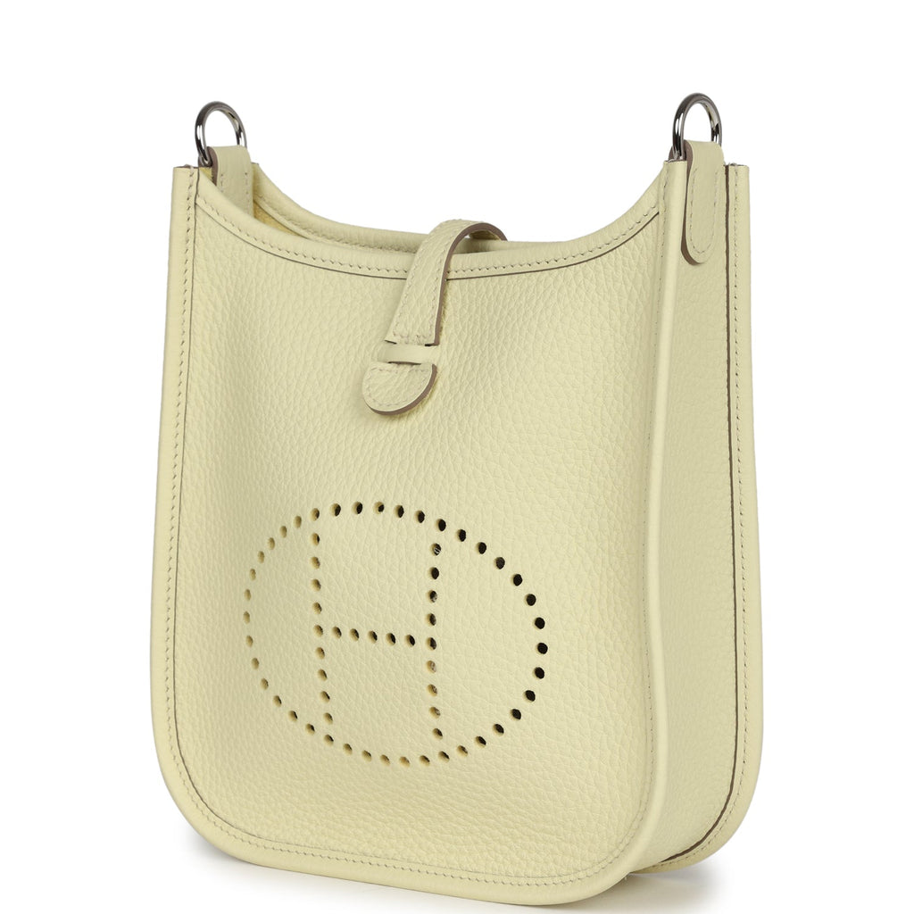 Hermes Evelyne TPM Jaune Milton Clemence Palladium Hardware