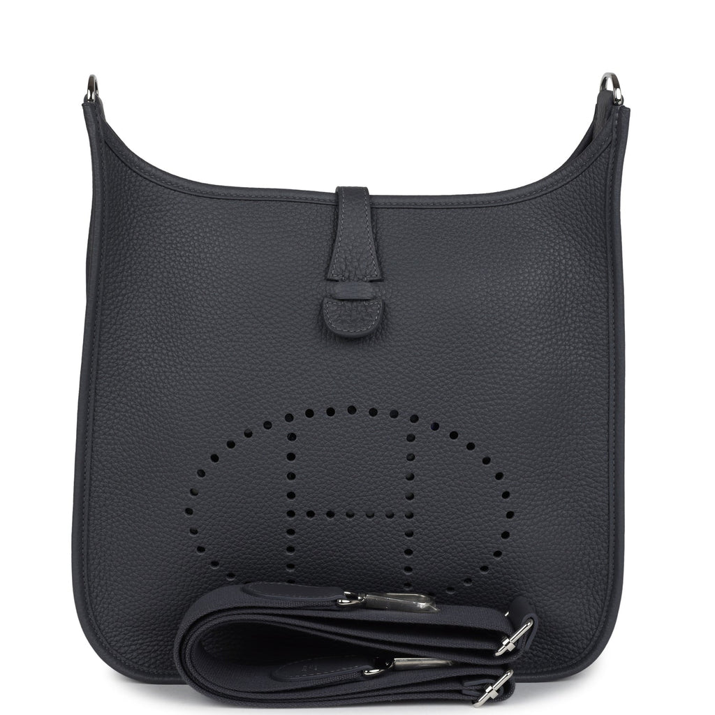 Hermes Evelyne III PM Ardoise Clemence Palladium Hardware