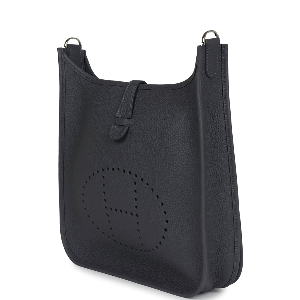 Hermes Evelyne III PM Ardoise Clemence Palladium Hardware