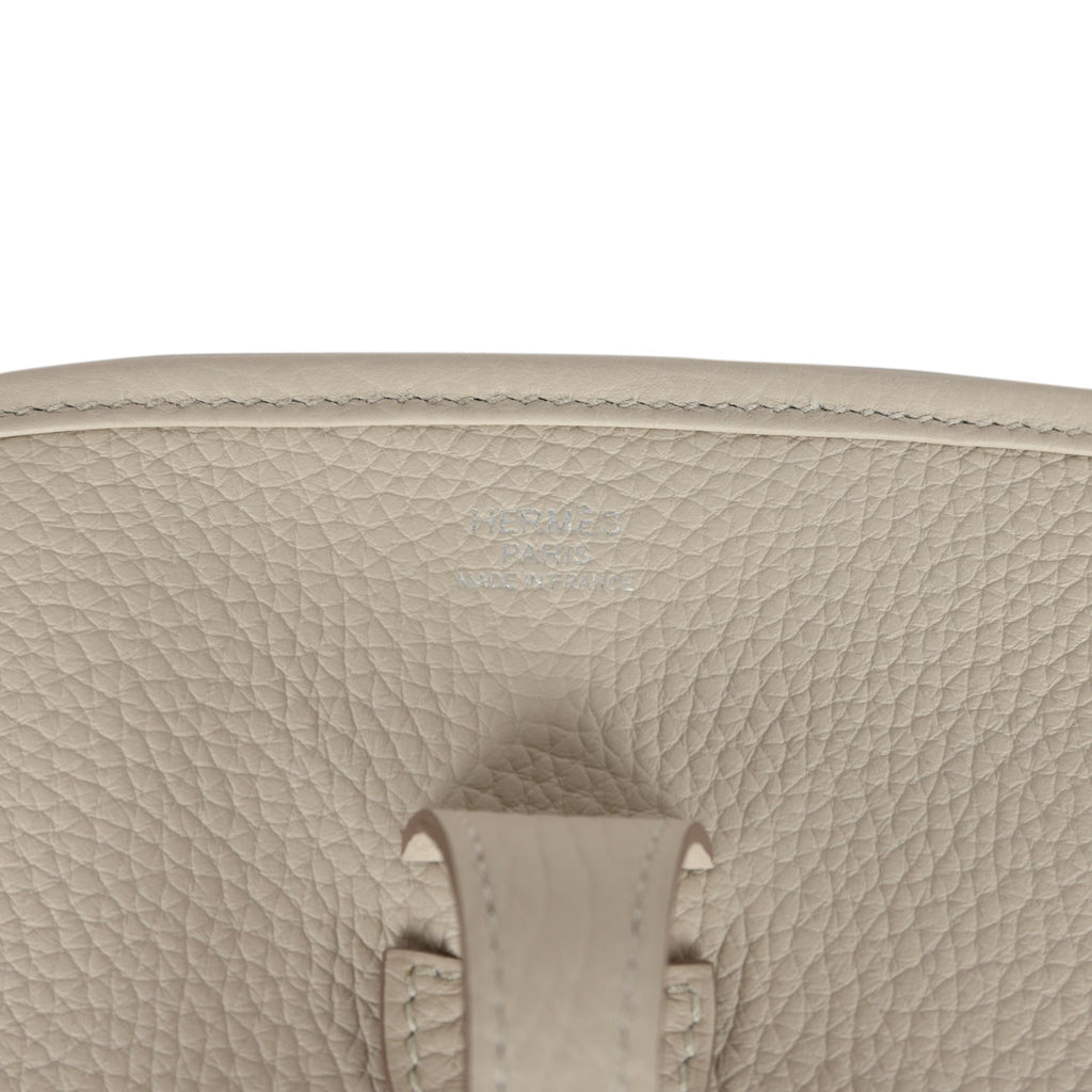 Hermes Evelyne III PM Beton Clemence Palladium Hardware