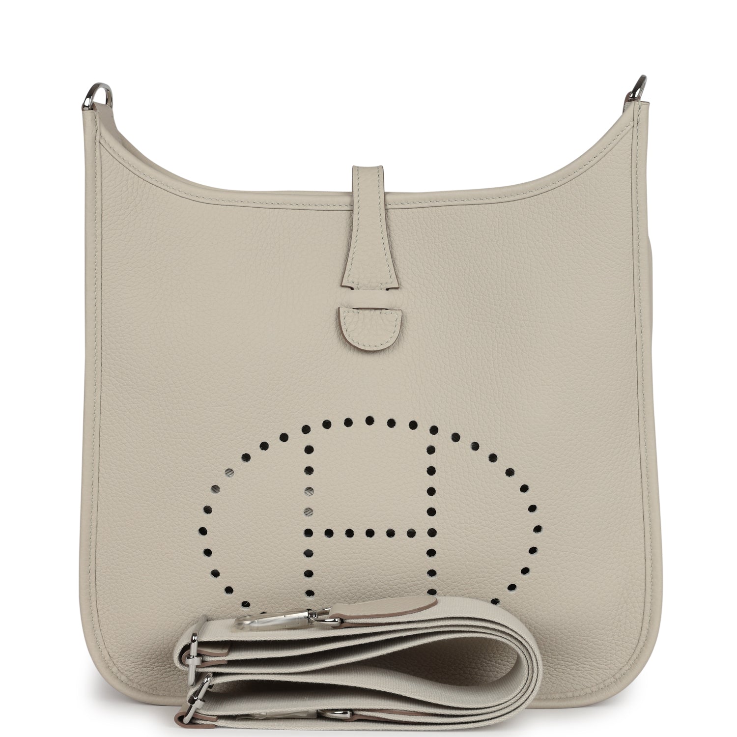 Hermes Evelyne III PM Beton Clemence Palladium Hardware