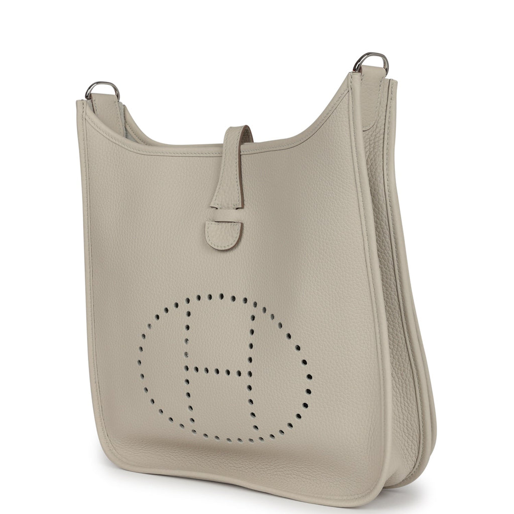 Hermes Evelyne III PM Beton Clemence Palladium Hardware