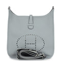 Hermes Evelyne III PM Bleu Glacier Clemence Palladium Hardware