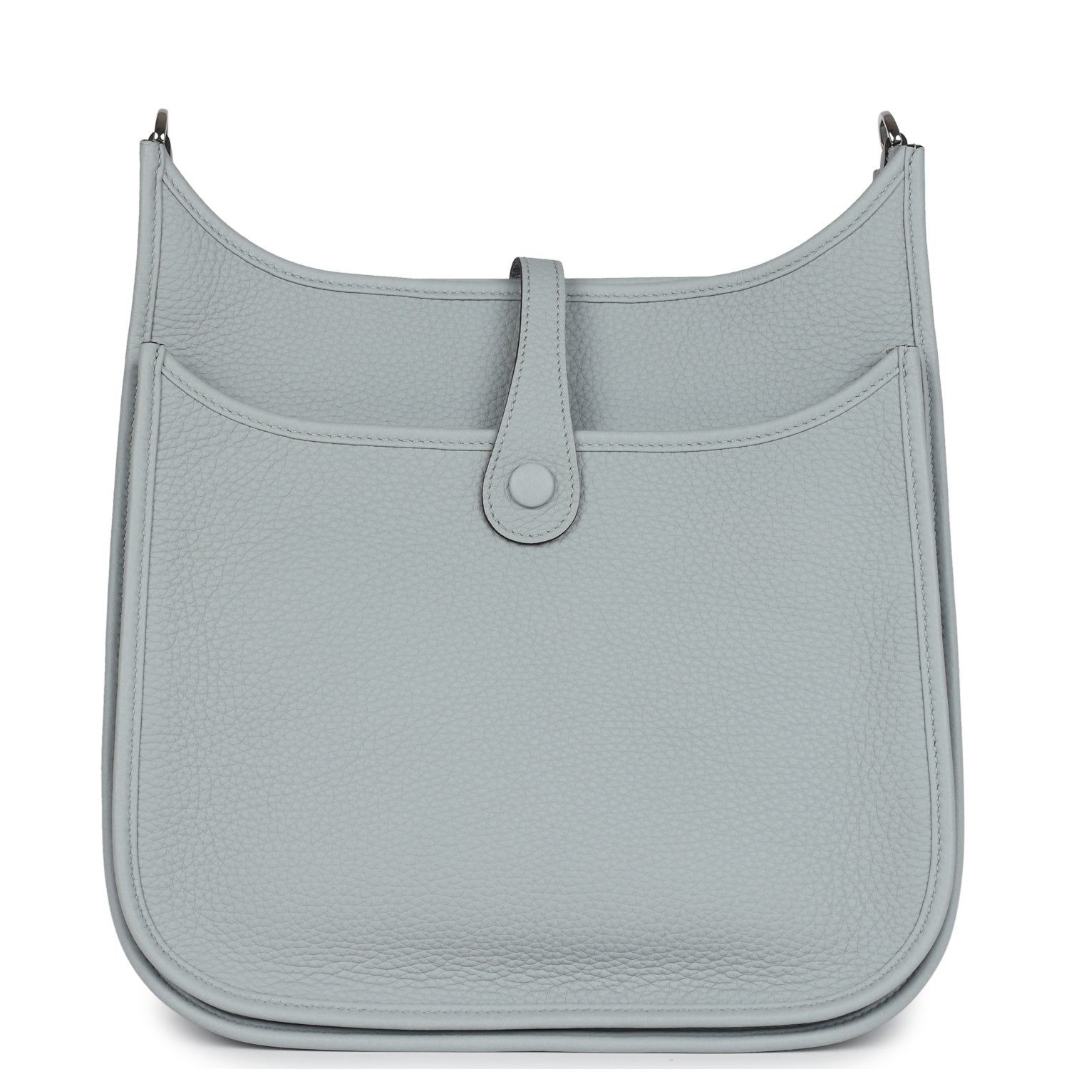 Hermes Evelyne III PM Bleu Glacier Clemence Palladium Hardware