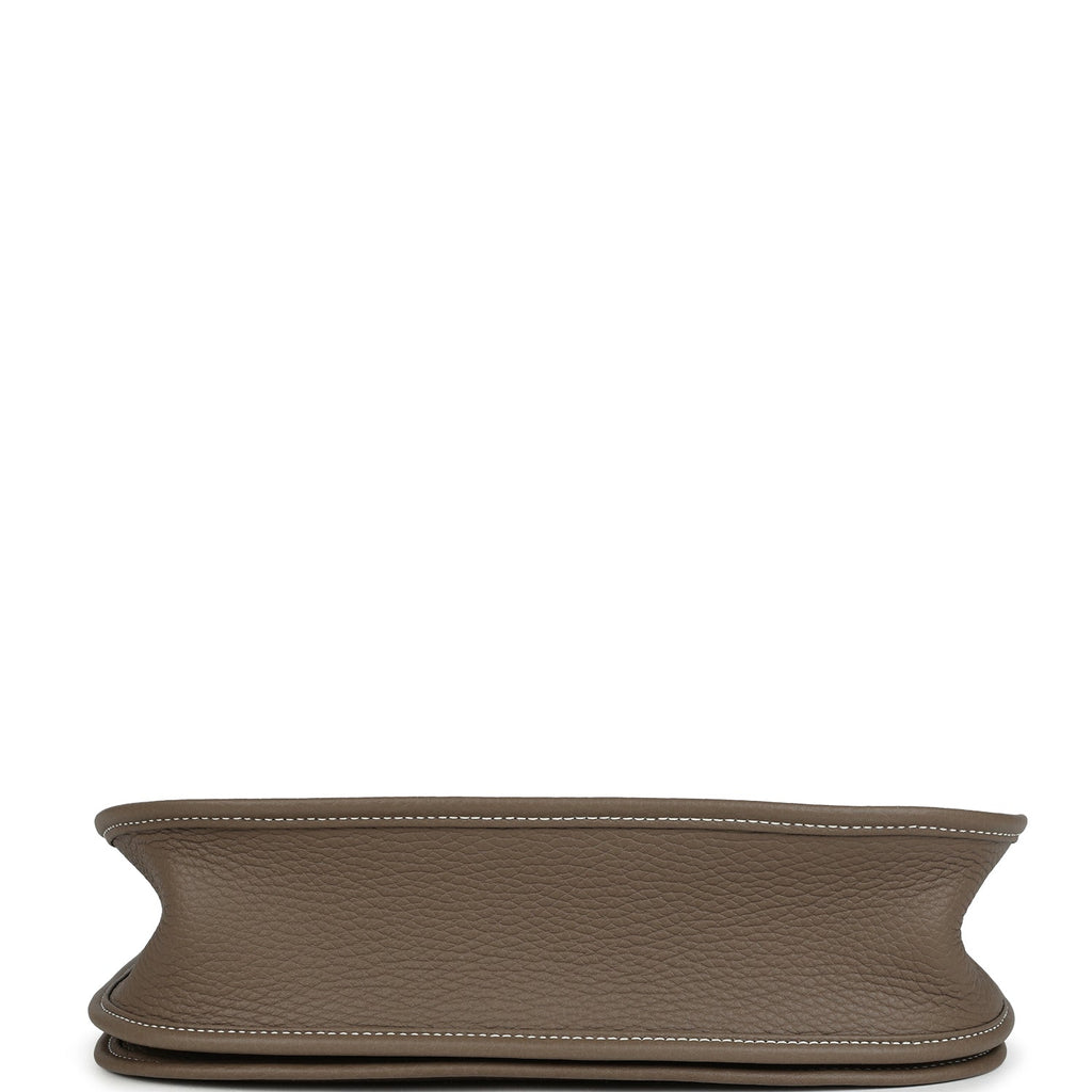 Hermes Evelyne III PM Etoupe Clemence Palladium Hardware